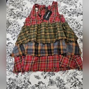 Dolls Kill Current Mood Flannel Babydoll Dress (SOLD OUT)
